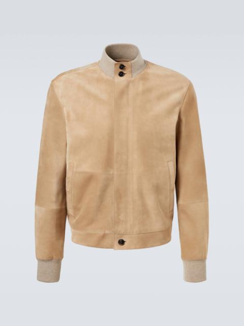 Suede blouson