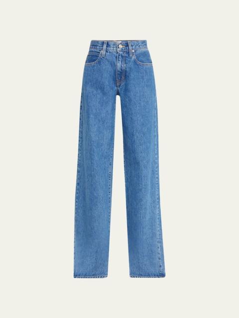 Mica Low-Rise Wide Relaxed Jeans