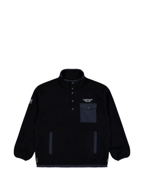 Fleece stand-collar sweater