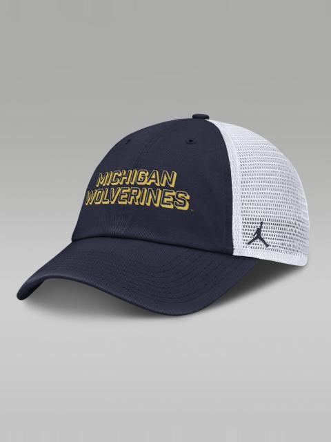 Michigan On-Field Club Gameday Men's Jordan Brand College Trucker Adjustable Hat