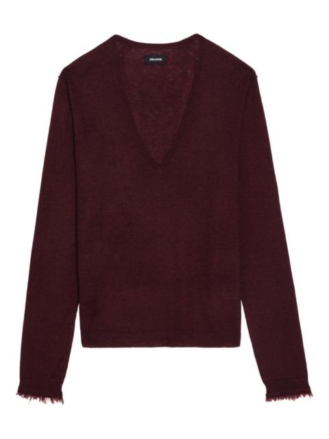 Rivy V-neck long-sleeve sweater