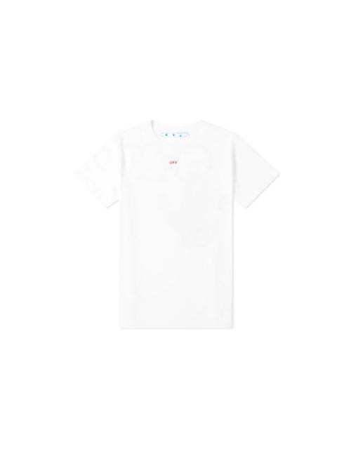 Off-White Stencil Short-Sleeve Slim Tee 'White/Red' OMAA027E20JER0060125
