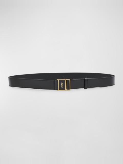Cassandre YSL Buckled Leather Belt
