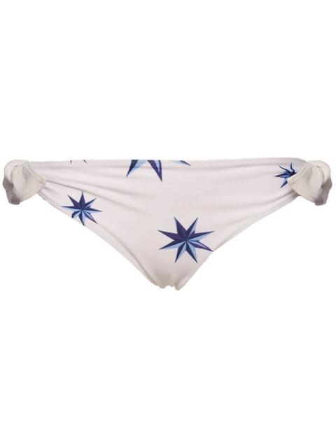 side-tie star-print brief