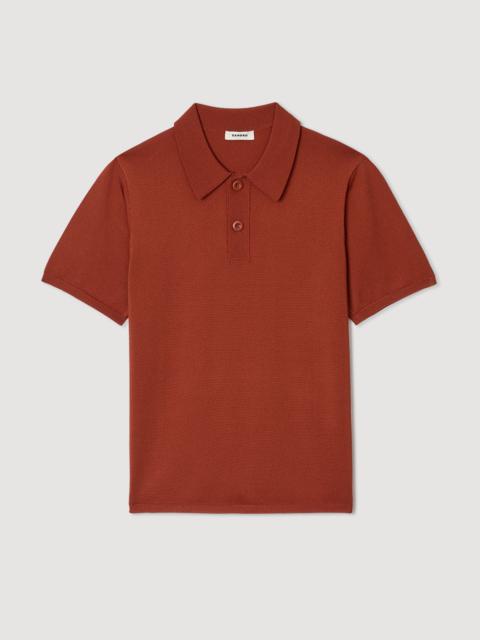 SHORT-SLEEVE KNITTED POLO SHIRT