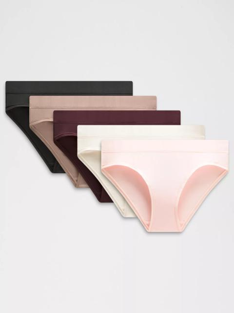 UnderEase Mid-Rise Bikini Underwear *5 Pack