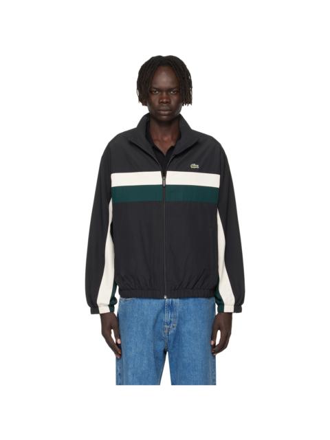 Black Color Block Track Jacket