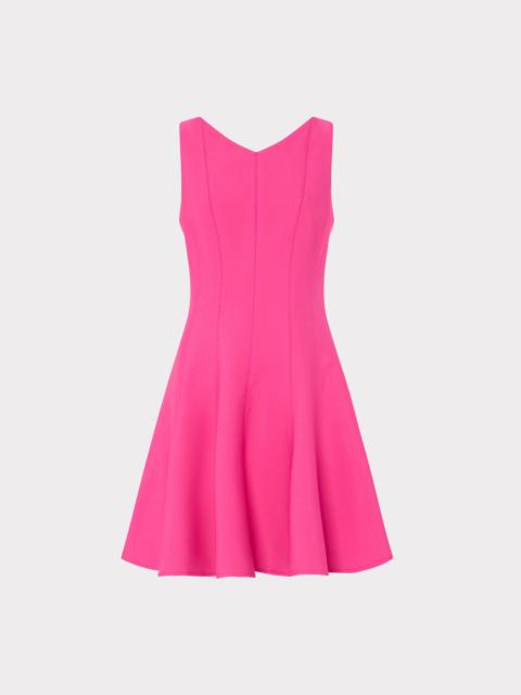 Sleeveless Stretch Cady Fit And Flare