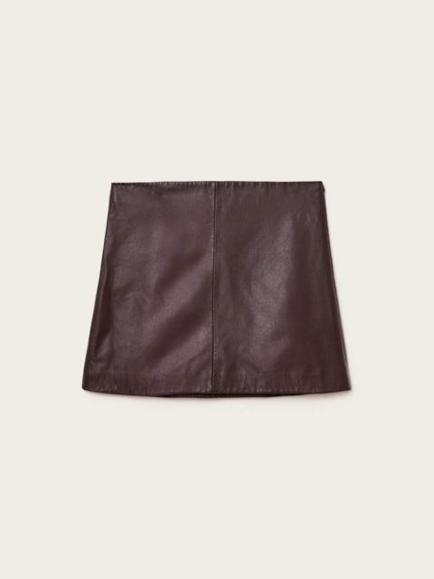 RENAI LEATHER MINI SKIRT