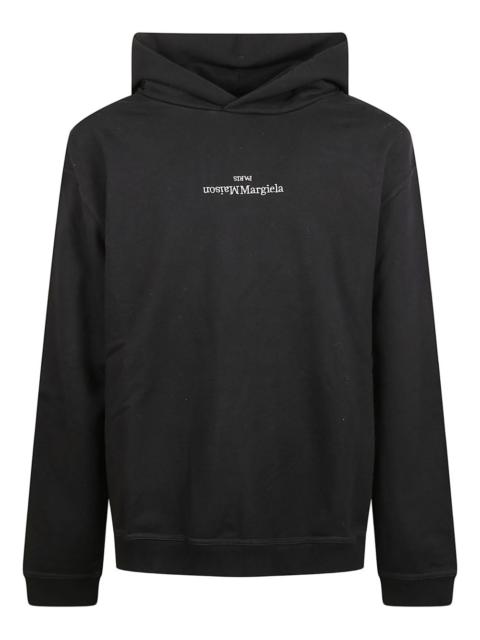 logo-embroidered hoodie