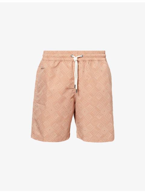 Santos Angra Madeira Print Swim Shorts