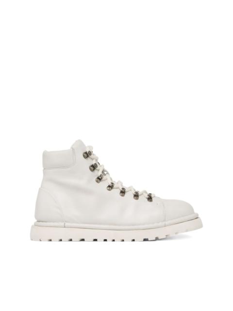 lace-up leather combat boots