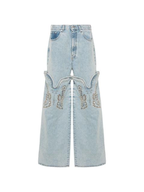 denim wide cutting 【COSYHARU】Ice