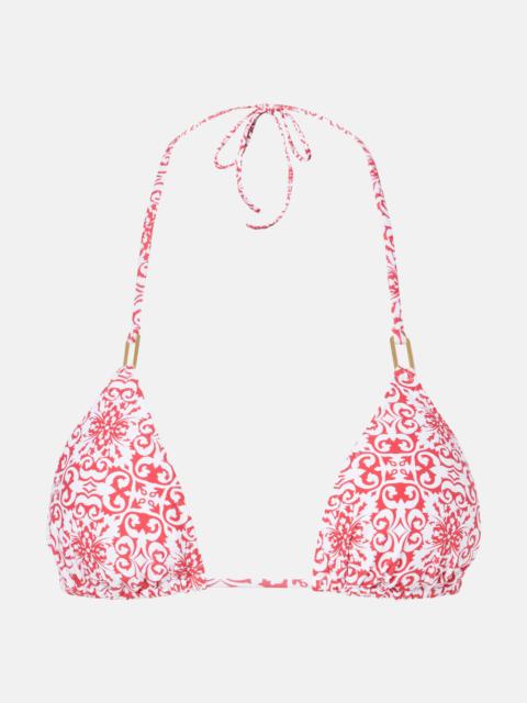 Cancun floral bikini top