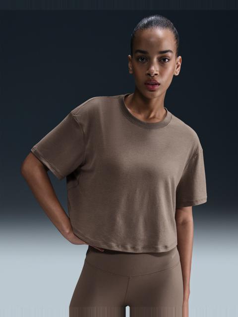 Nike One Relaxed Women's Dri-FIT Cropped Short-Sleeve Top