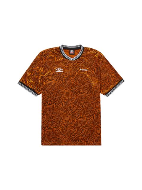 Supreme Umbro Jacquard Animal Print Soccer Jersey Orange