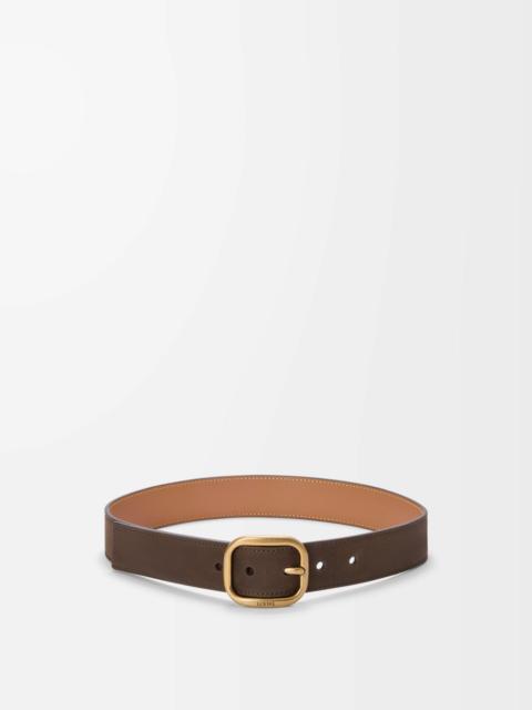 Rounded soft belt in nubuck
