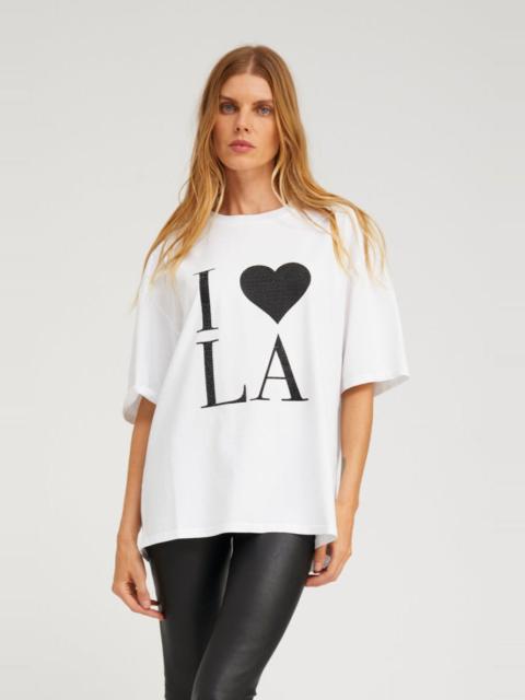 WHITE I LOVE LA TEE