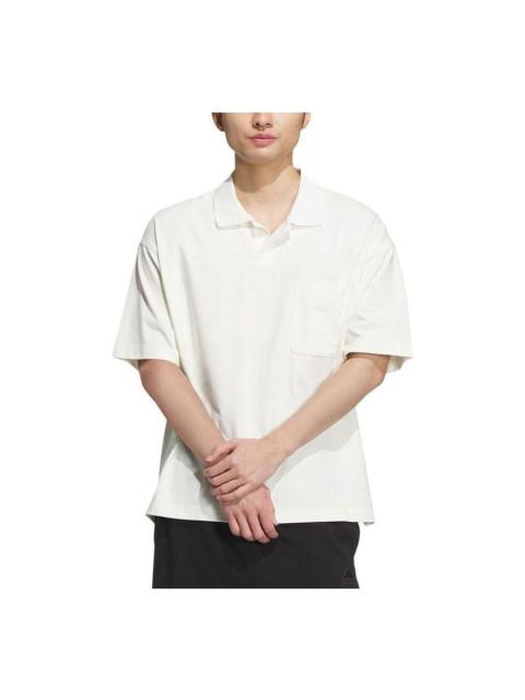 adidas Relaxed Polo Shirt Asia Sizing 'White' IT3932