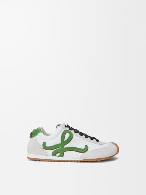 Ballet Runner 2.0 in nylon and calfskin