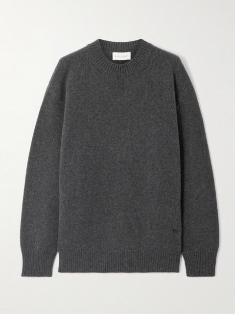 Georgia Embroidered Wool And Cashmere-blend Sweater