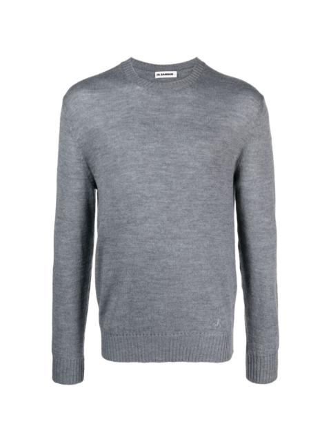 crew-neck wool jumper