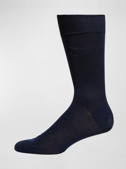 Men's Solid Crew Socks