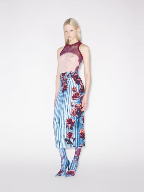 THE RED FLOWER BODY MORPHING SKIRT