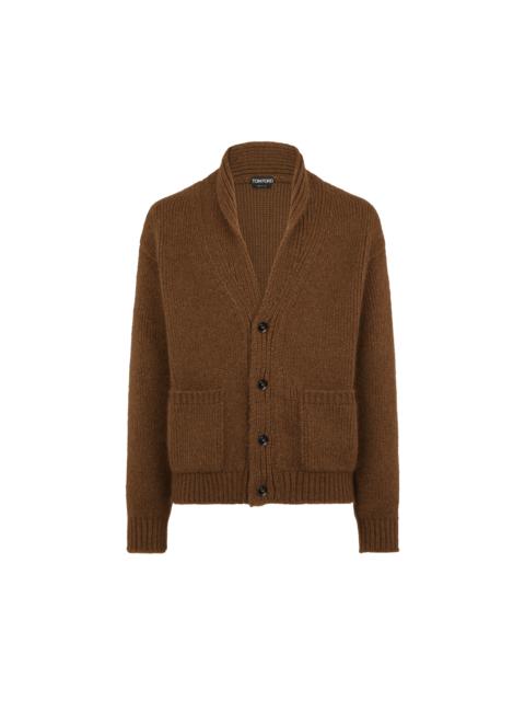 CASHMERE SHAWL COLLAR CARDIGAN