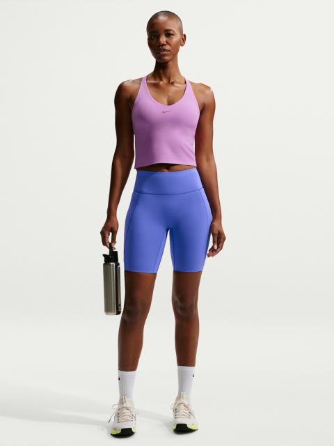 Nike Universa Women's High-Waisted 8" Biker Shorts with No Front Seam