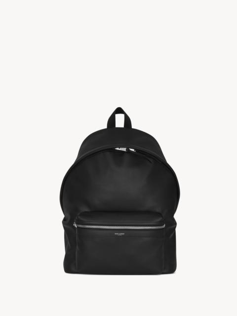 CITY BACKPACK IN MATTE LEATHER
