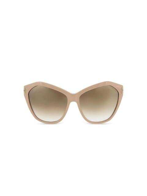 cat-eye full-rim sunglasses