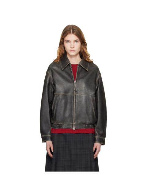 Black Drizzler Leather Jacket