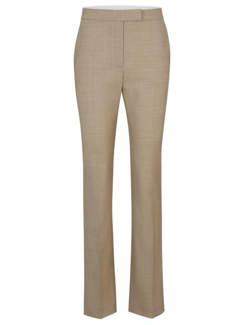 SLIM-FIT TROUSERS IN ITALIAN VIRGIN-WOOL SHARKSKIN