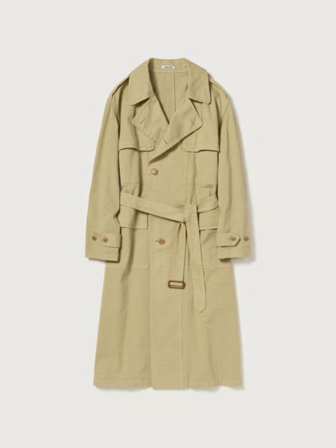 GARMENT-DYED TEXTURED CHINO COAT