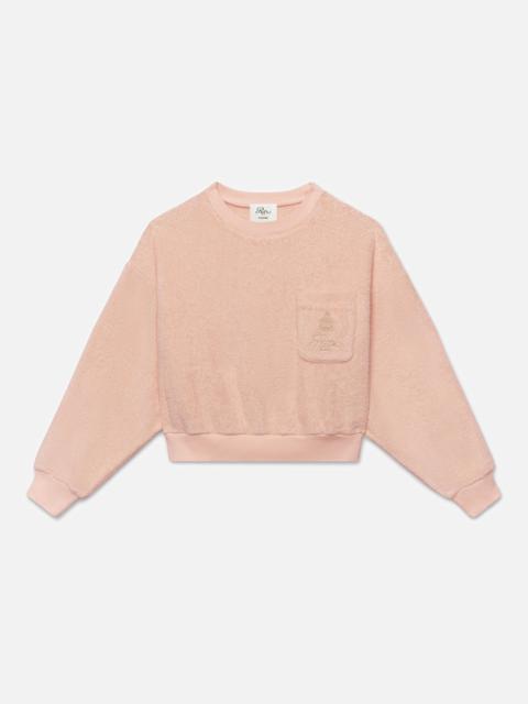 Ritz Women's Terry Cropped Sweatshirt in Ritz Pink