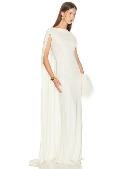 The Alva Caped Jersey Dress