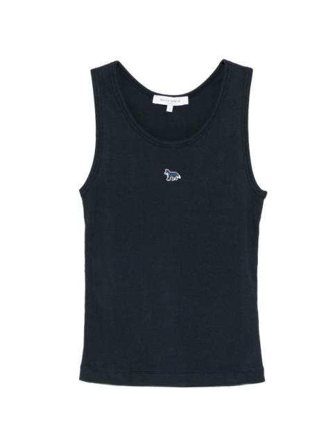 ribbed emblem tank top