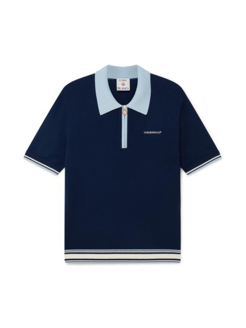 Merino Tennis Short Sleeve Polo Shirt | Casablanca Paris
