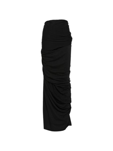 Dia draped-detail maxi skirt