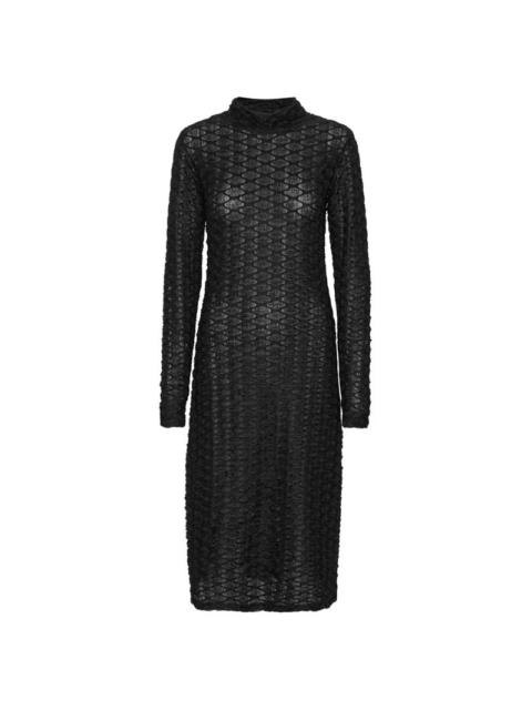 BUBBLE WRAP DRESS - BLACK