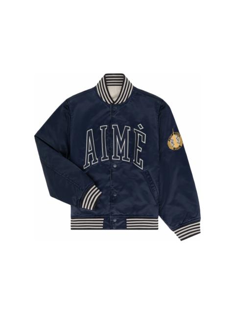 Aime Leon Dore Reversible Varsity Jacket Navy/Cream