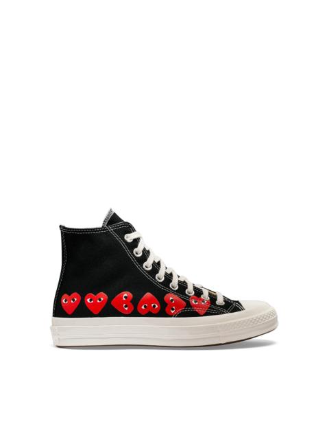 CONVERSE HIGH 'CHUCK TAYLOR' SNEAKERS MULTI HEART - BLACK