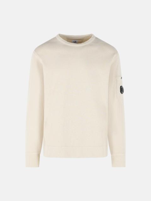 BEIGE COTTON SWEATSHIRT