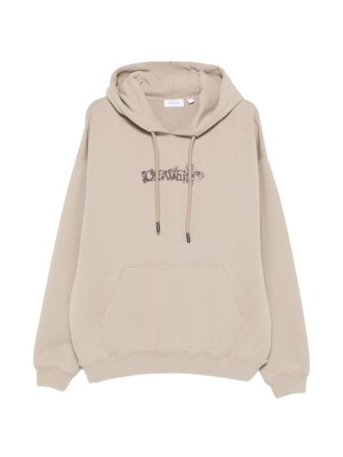 floral embroidery hoodie