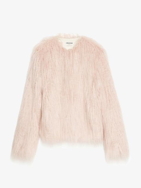 Freddie Curly Faux Fur Coat