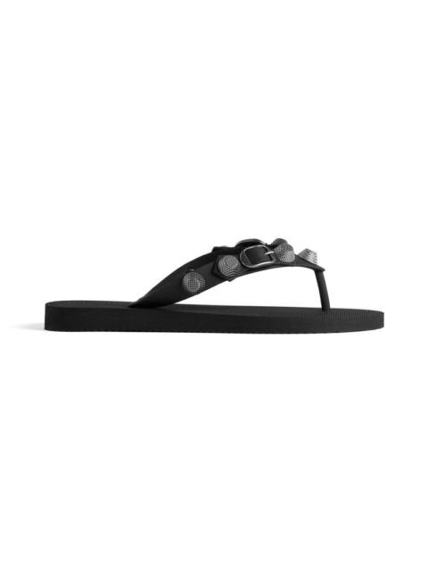 Women's Cagole Thong Sandal in Black