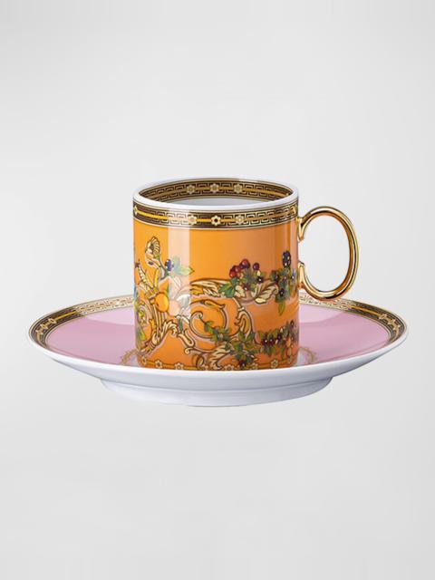 Butterfly Garden Modern Teacup & Saucer Set