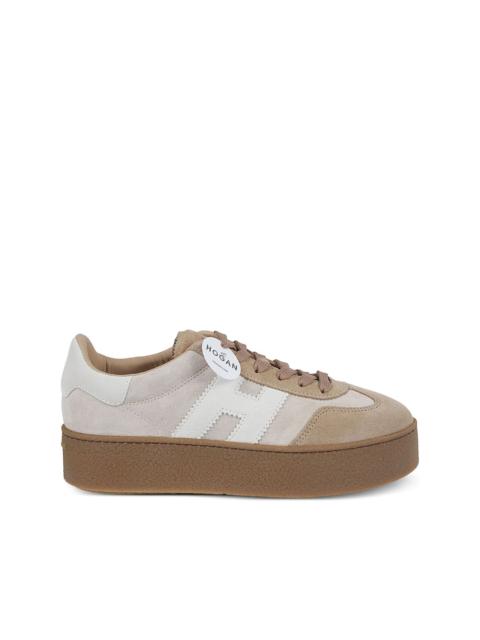 H698 leather sneakers