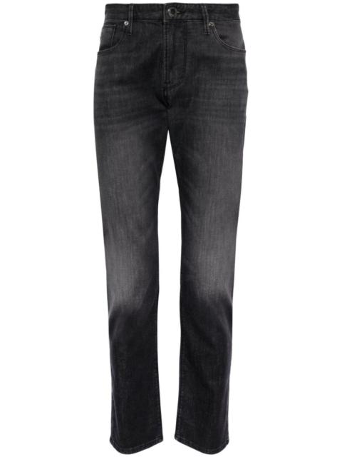 mid-rise slim-fit jeans